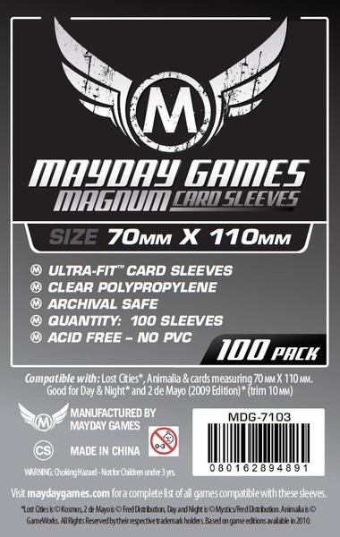 Mayday Standard 70 x 110 mm Size (100x)