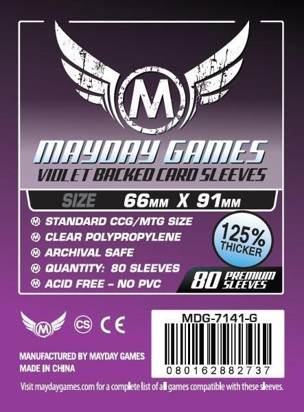 Mayday Premium Violet Backed Card Game Size