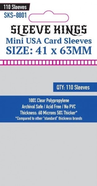 Sleeve Kings Mini USA 41 x 63 mm (110x)