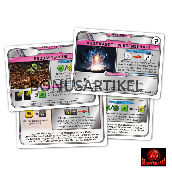 Terraforming Mars: Präludium 2: Korrekturkarten (4 Karten)