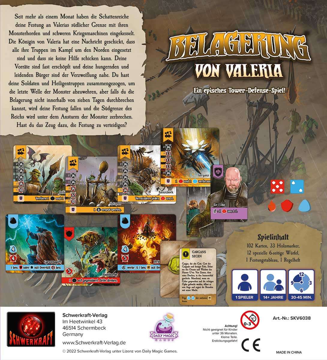 Belagerung von Valeria Valeria Schwerkraft Schwerkraft Verlag