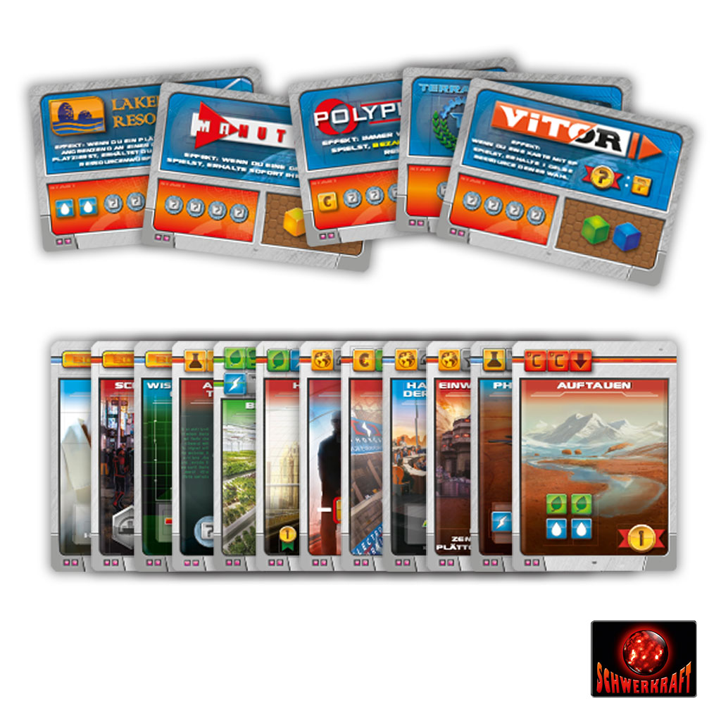Mayday Games Premium Hüllen Für Terraforming Mars Würfelspiel – 50 Stück, 55 X 77 Mm