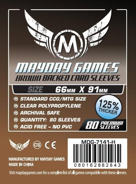 Mayday Premium Brown Backed Card Game Size