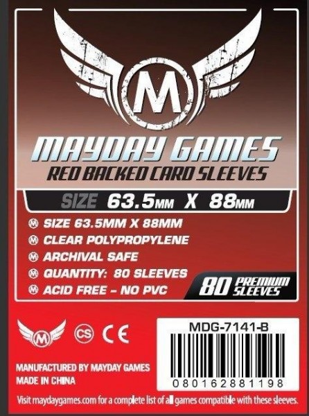 Mayday Premium Red Backed Card Game Size