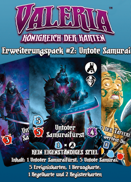 Valeria: Königreich der Karten – Erweiterungspack #2: Untote Samurai