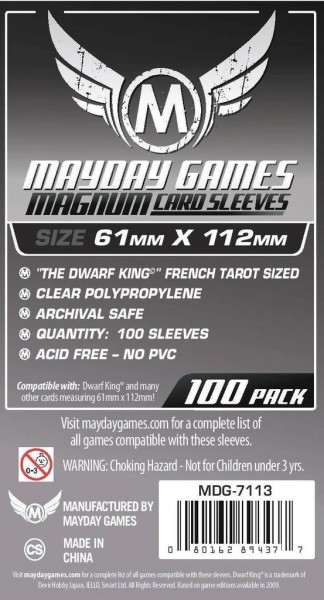 Mayday Standard 61 x 112 mm Size (100x)
